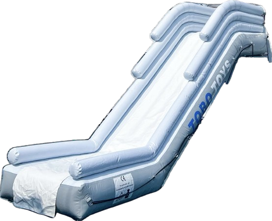 Toboggan gonflable TOBO EXTREM 110 blanc et gris