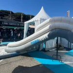 Toboggan gonflable TOBO SPLASH 90+, modèle d’exposition disponible à prix réduit